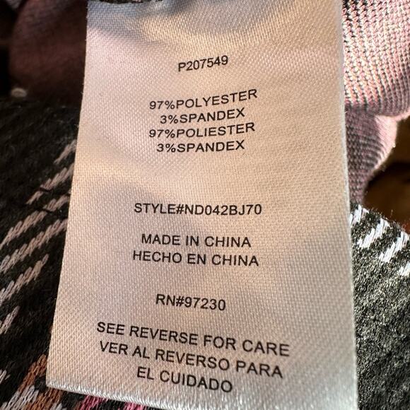 Steve Madden NYC XXXL Dress Pink Plaid Heart Fall Academia Twee Preppy School - Picture 8 of 8